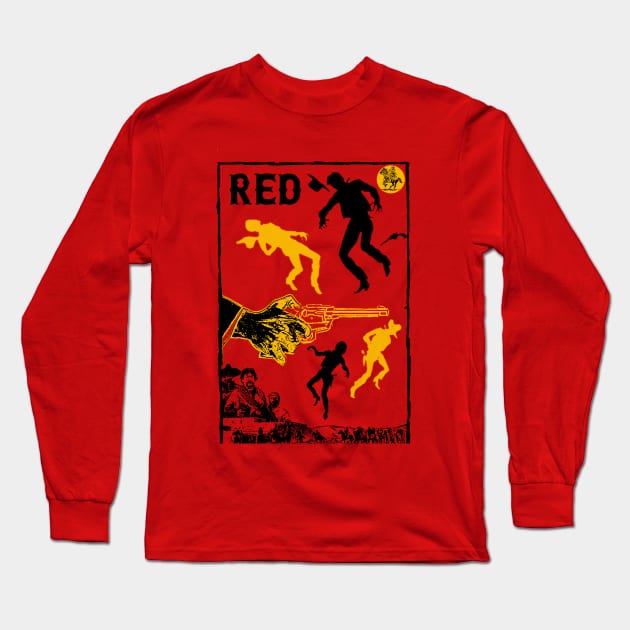 RED Cowboy Long Sleeve T-Shirt by SenecaReads